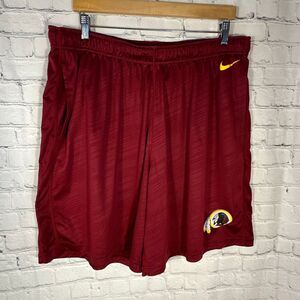 Nike NFL Redskins Shorts Mens XXL Dri Fit Basketball Shorts Burgundy Pockets